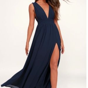 HEAVENLY HUES NAVY BLUE MAXI DRESS